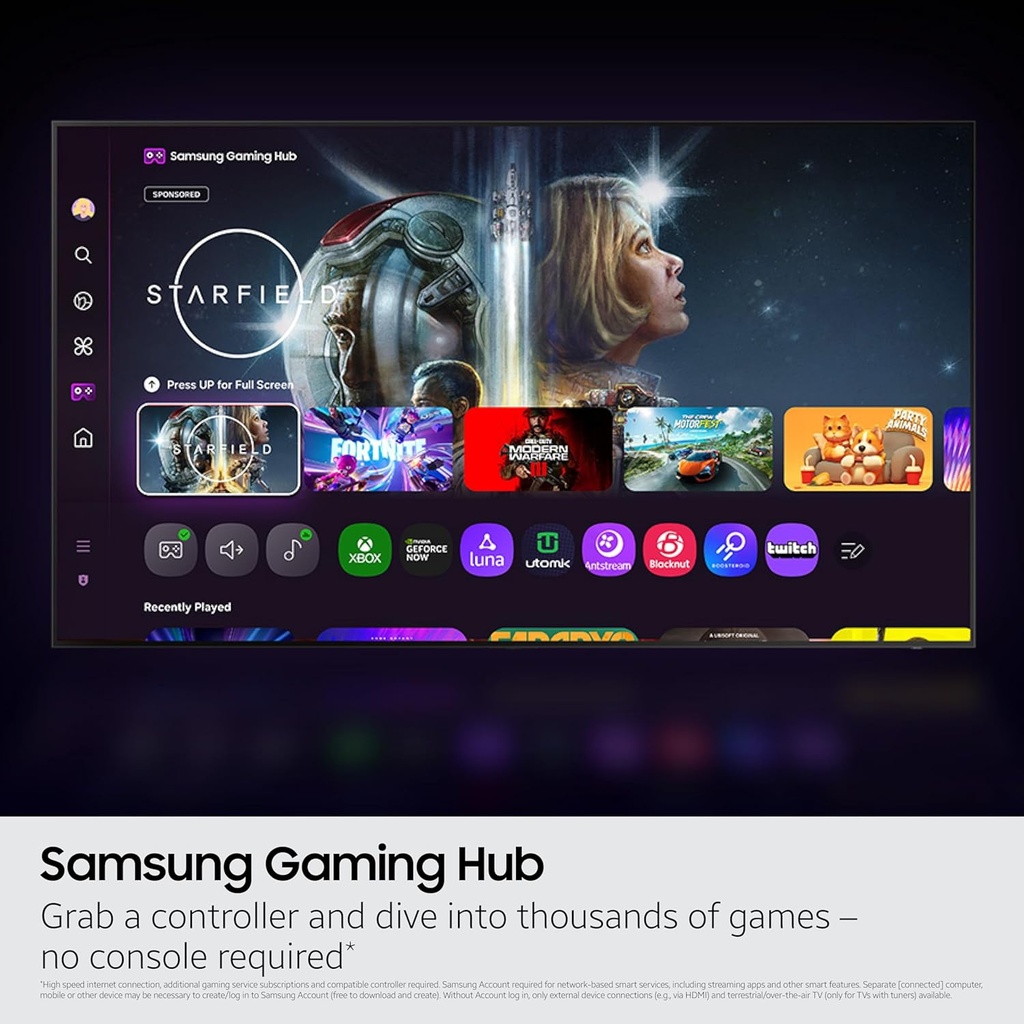 Samsung 75-Inch Class QLED Q8F 4K UHD Smart TV (2025 Model) Q4 AI Processor