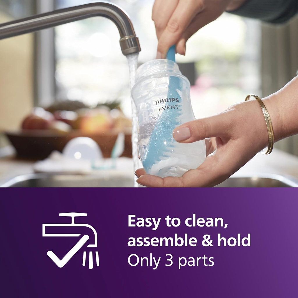 PHILIPS Avent, Natural Response Baby Bottle 330 ml with Flow 4 (3 mand Teat), SCY906/11